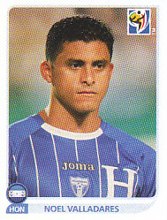 Noel Valladares Honduras samolepka Panini World Cup 2010 #602